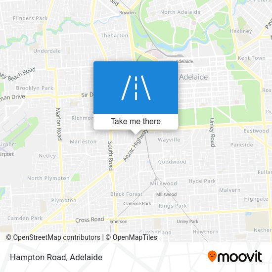 Hampton Road map