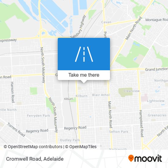 Mapa Cromwell Road