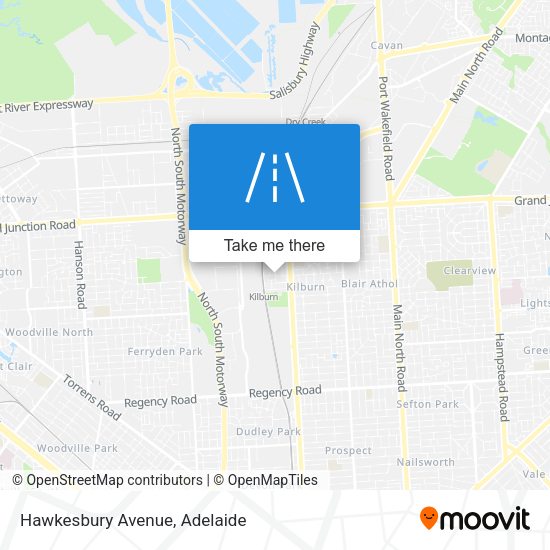 Hawkesbury Avenue map