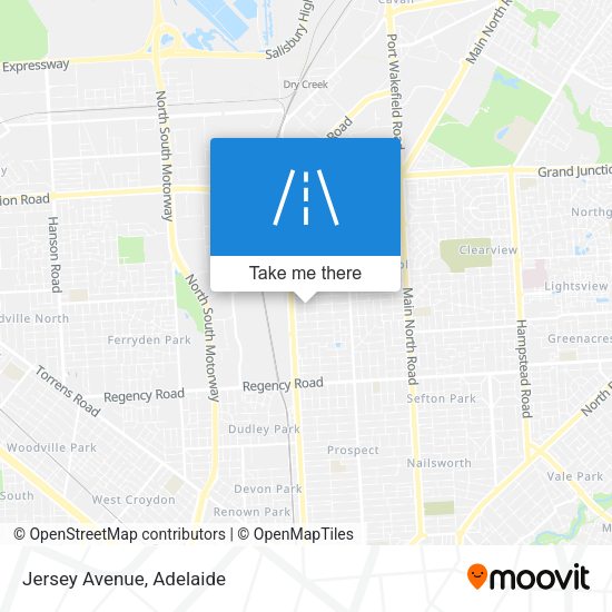 Jersey Avenue map