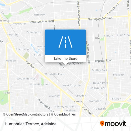 Humphries Terrace map