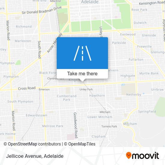 Jellicoe Avenue map