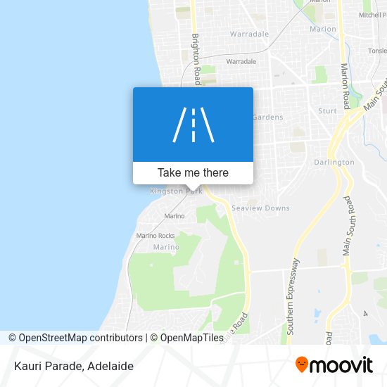 Kauri Parade map