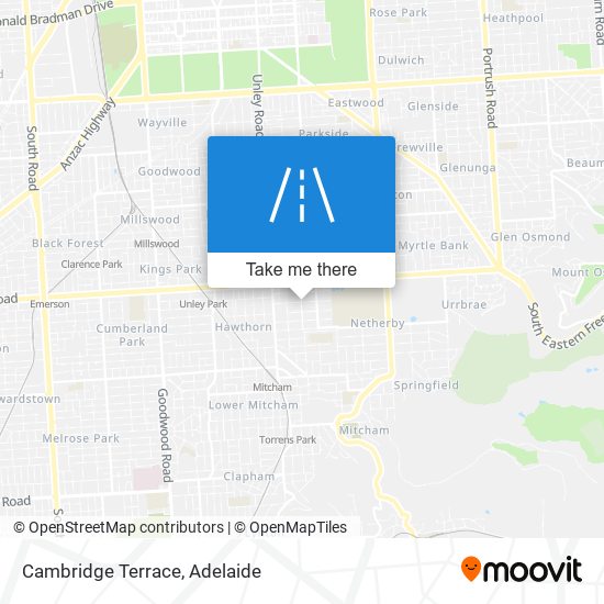 Cambridge Terrace map