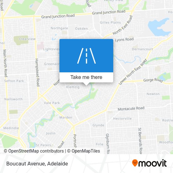 Boucaut Avenue map