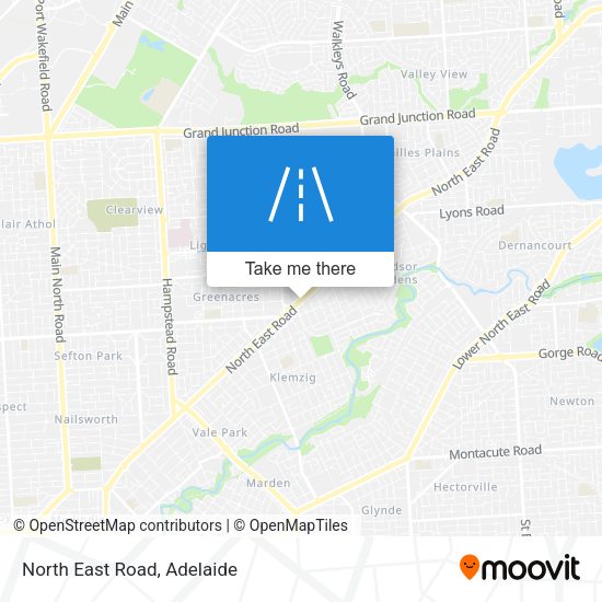 North East Road map