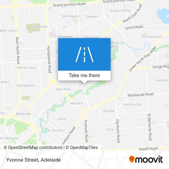Yvonne Street map