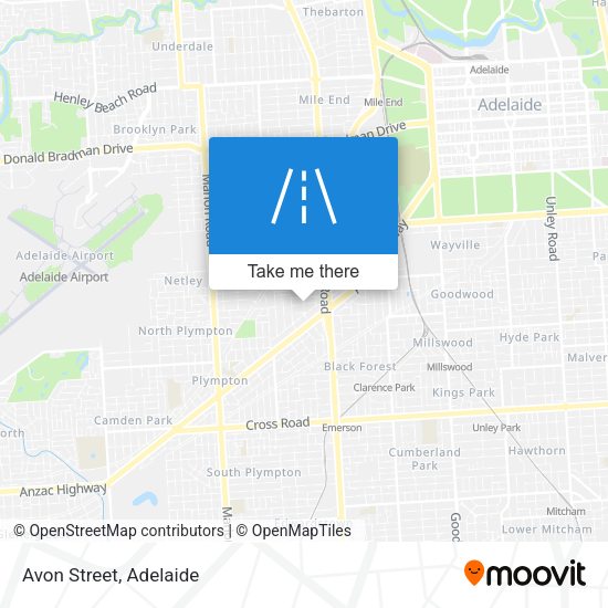 Avon Street map