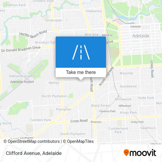 Clifford Avenue map