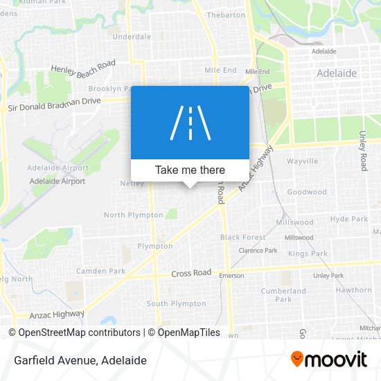 Garfield Avenue map