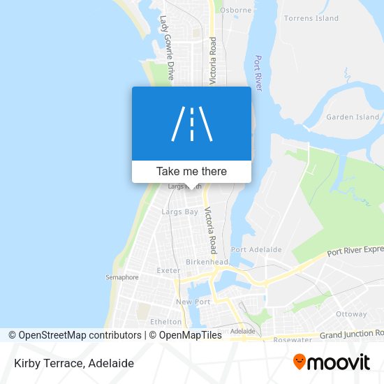 Kirby Terrace map