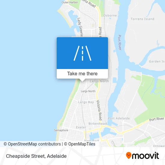 Mapa Cheapside Street