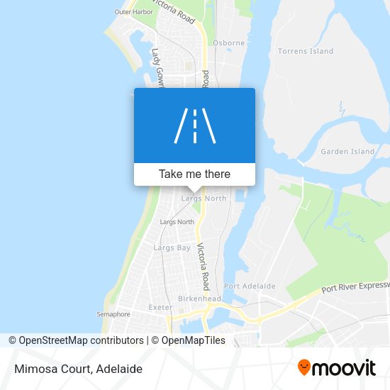 Mimosa Court map