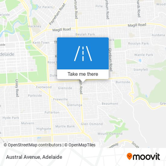 Austral Avenue map