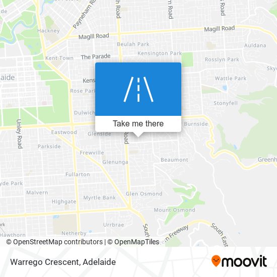 Mapa Warrego Crescent