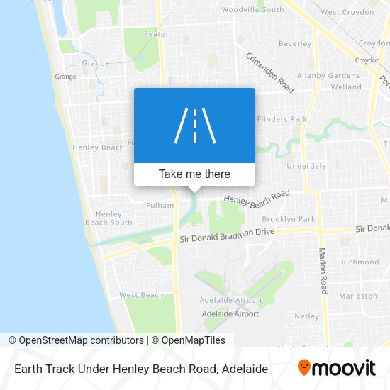 Earth Track Under Henley Beach Road map