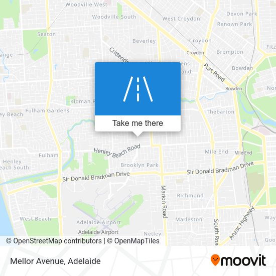 Mellor Avenue map