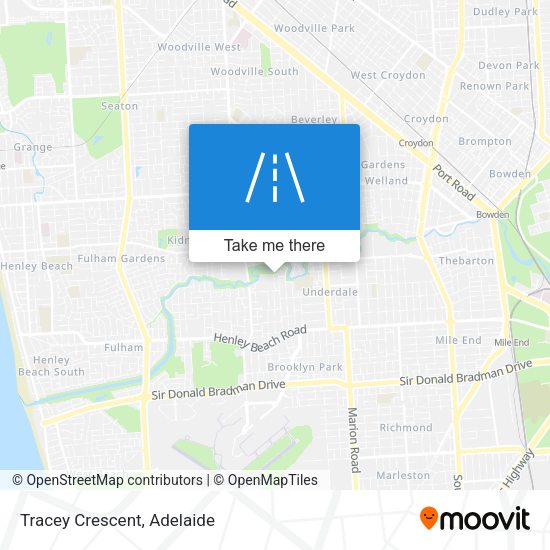 Tracey Crescent map