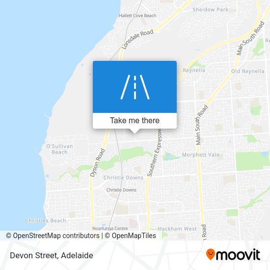 Devon Street map