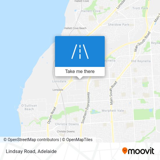 Lindsay Road map