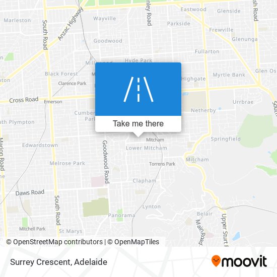 Mapa Surrey Crescent