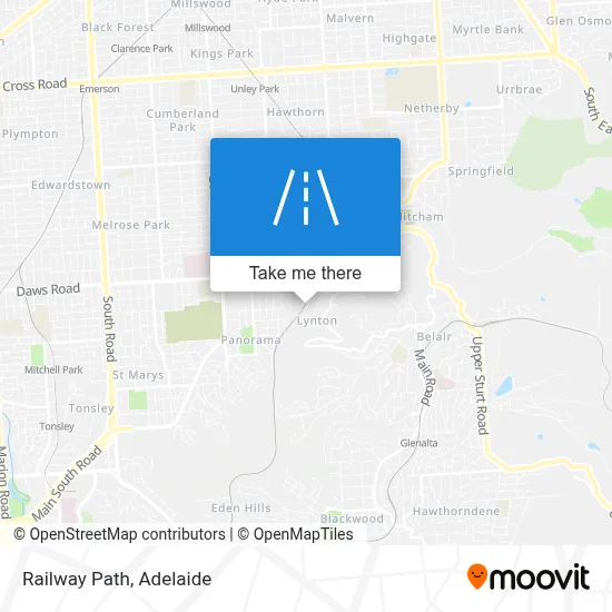 Mapa Railway Path