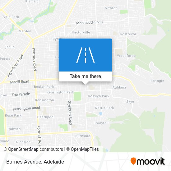 Barnes Avenue map