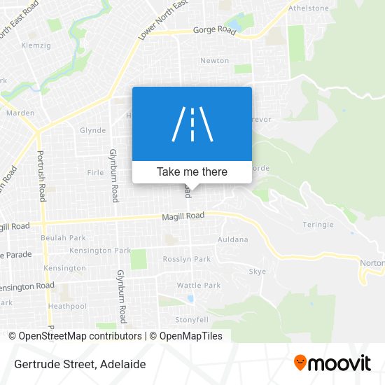 Gertrude Street map