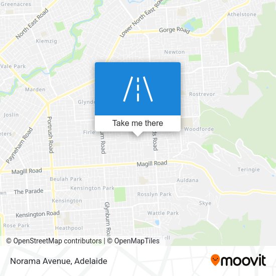 Norama Avenue map