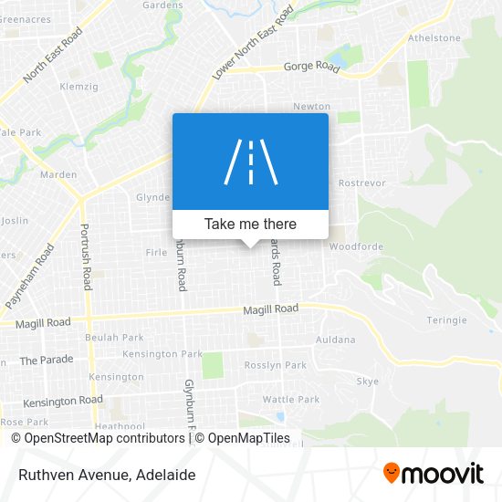 Ruthven Avenue map