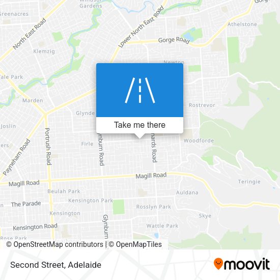 Second Street map