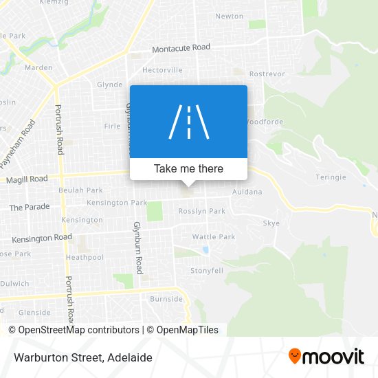 Warburton Street map