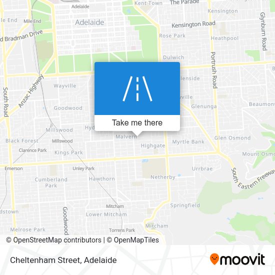 Cheltenham Street map