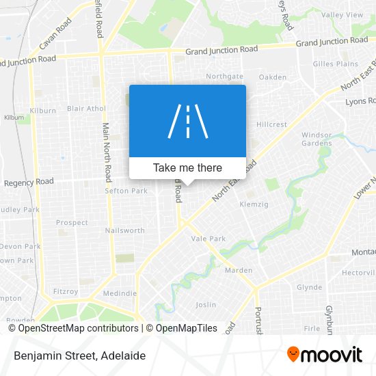 Benjamin Street map