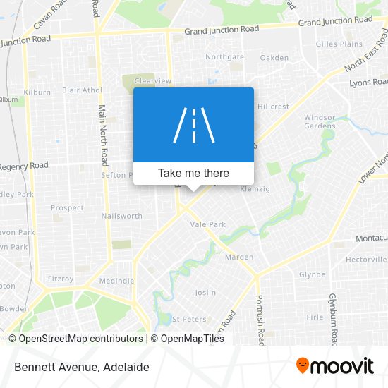 Bennett Avenue map