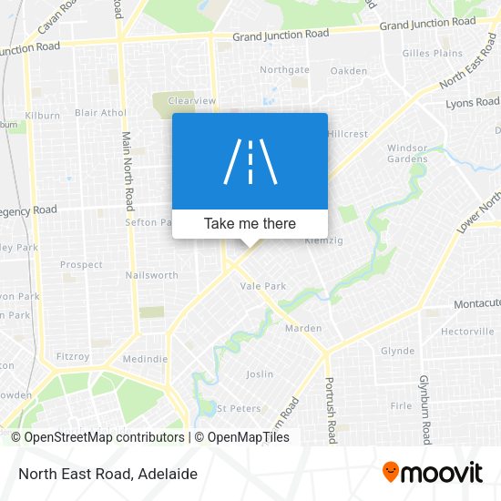 North East Road map