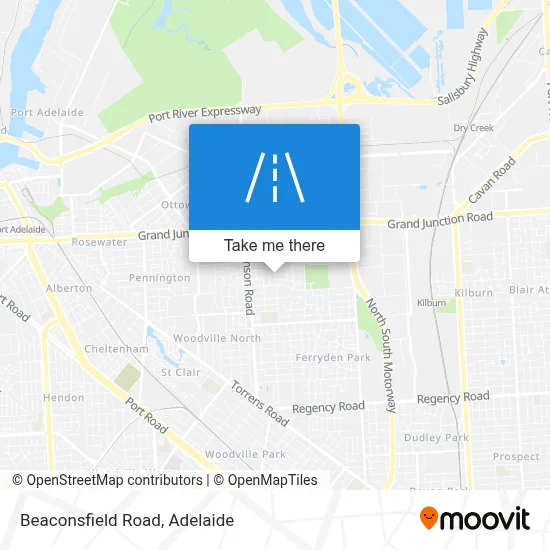 Beaconsfield Road map