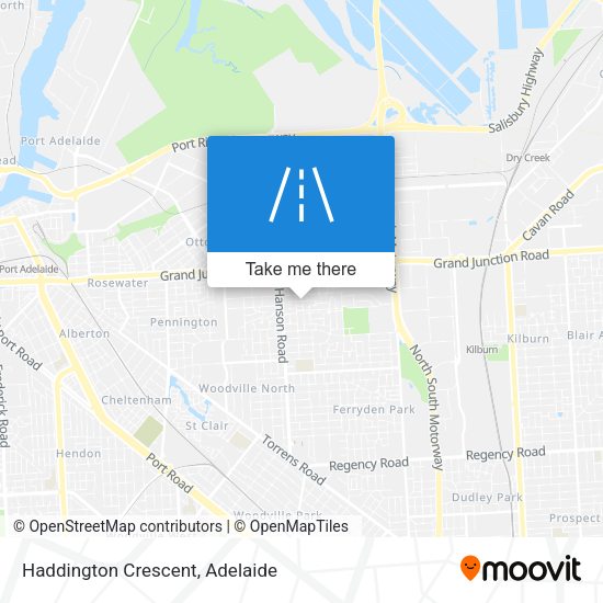 Haddington Crescent map