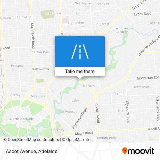 Ascot Avenue map