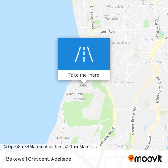 Mapa Bakewell Crescent