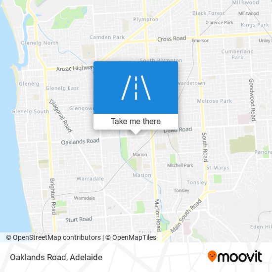 Oaklands Road map