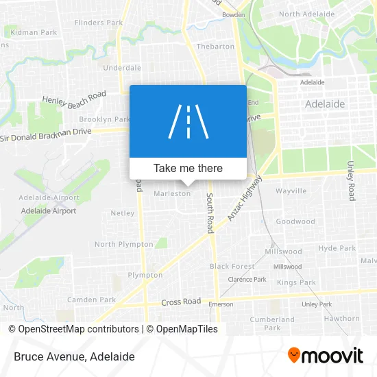 Bruce Avenue map