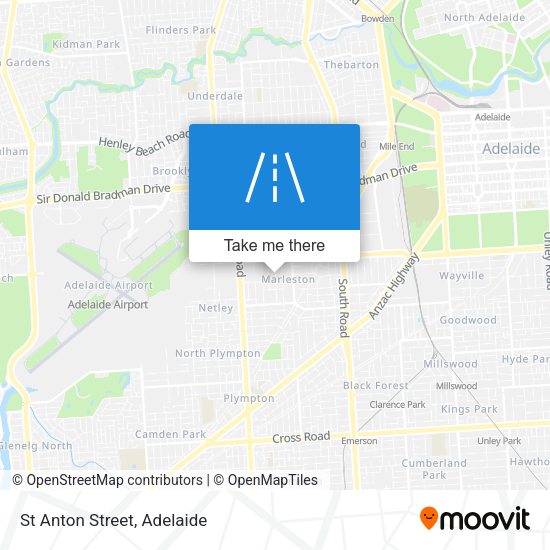 St Anton Street map