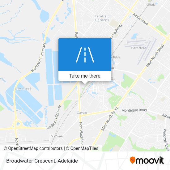Broadwater Crescent map