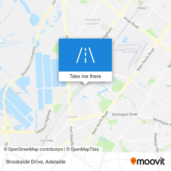 Mapa Brookside Drive