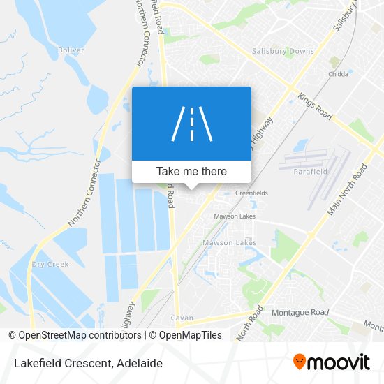 Lakefield Crescent map