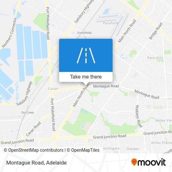 Montague Road map