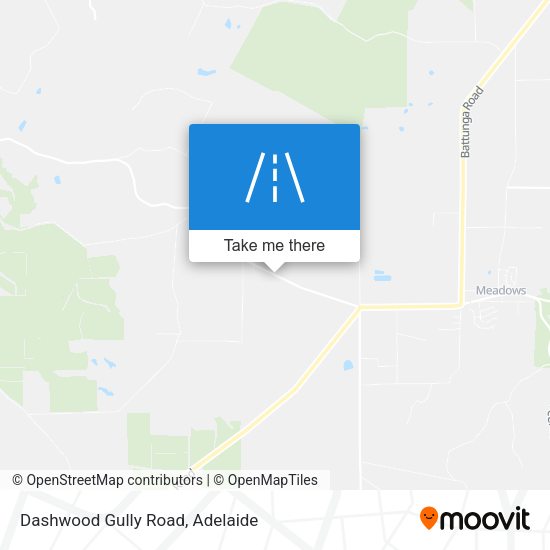 Dashwood Gully Road map