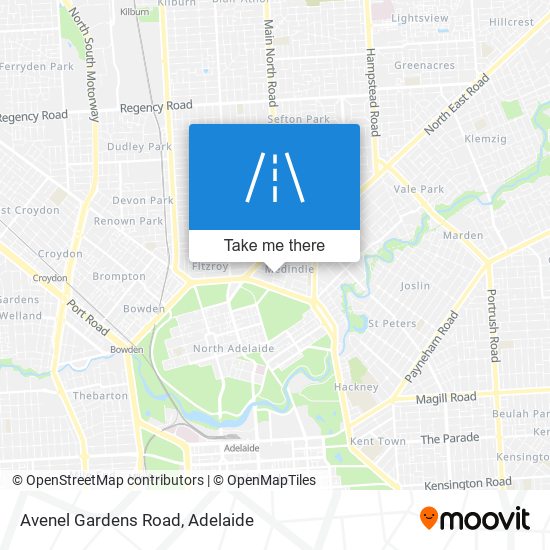 Avenel Gardens Road map