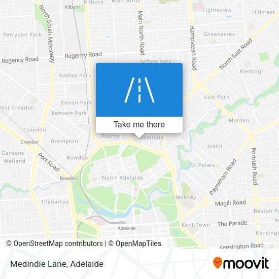 Medindie Lane map
